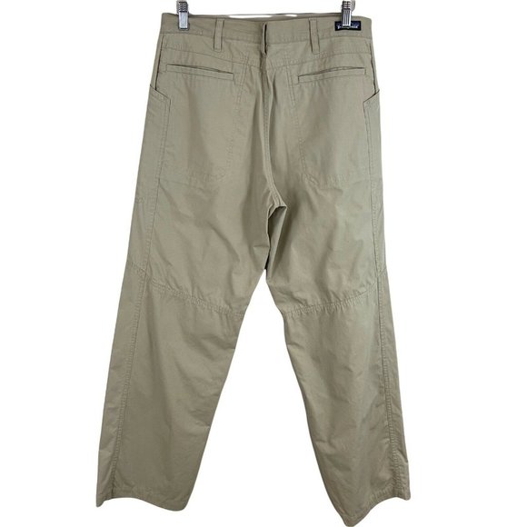 Patagonia Mens Organic Cotton Straight Leg Pants Khaki Sz 33 x 30 - Picture 2 of 8